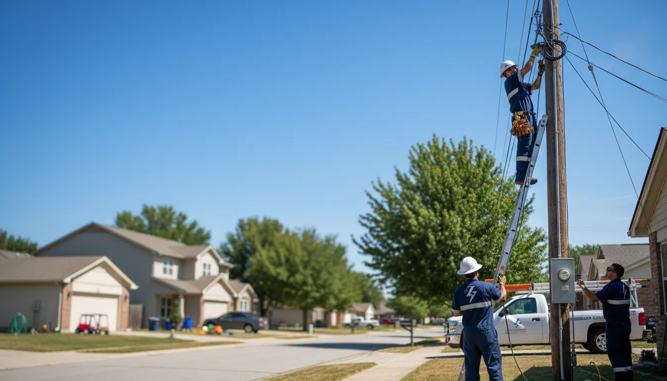 Residential electrician providing installation services in Oyens, IA
